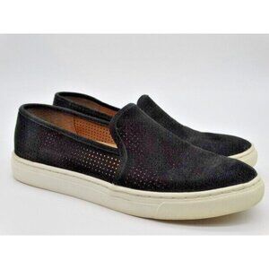Vince Camuto Women's Shoes 6.5 M Black Suede Slip On Casual Sneakers